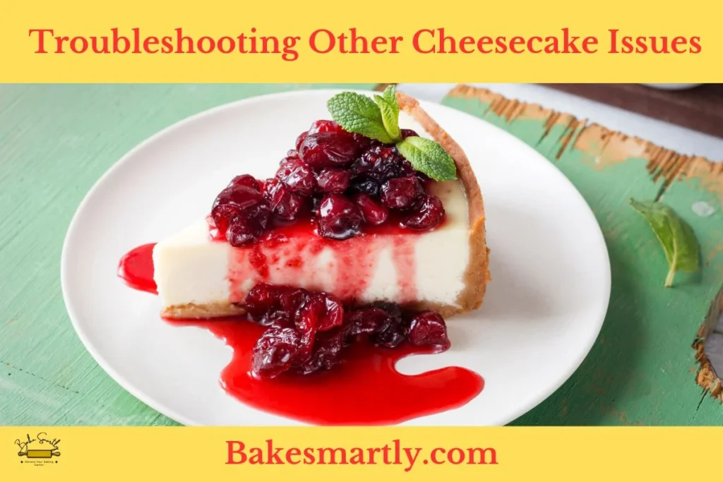 Troubleshooting Other Cheesecake Issues