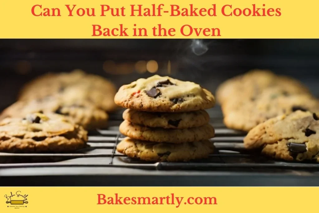 Can You Put Half-Baked Cookies Back in the Oven